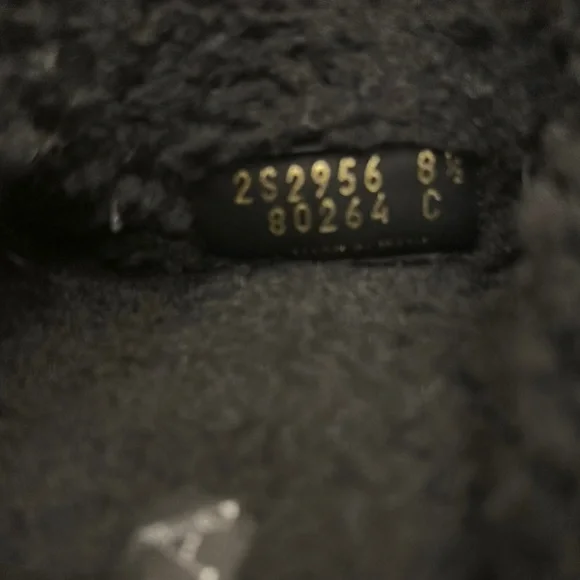 Prada Black Shearling Slippers